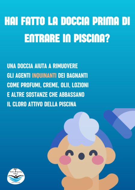Utilità della doccia prima di entrare in piscina