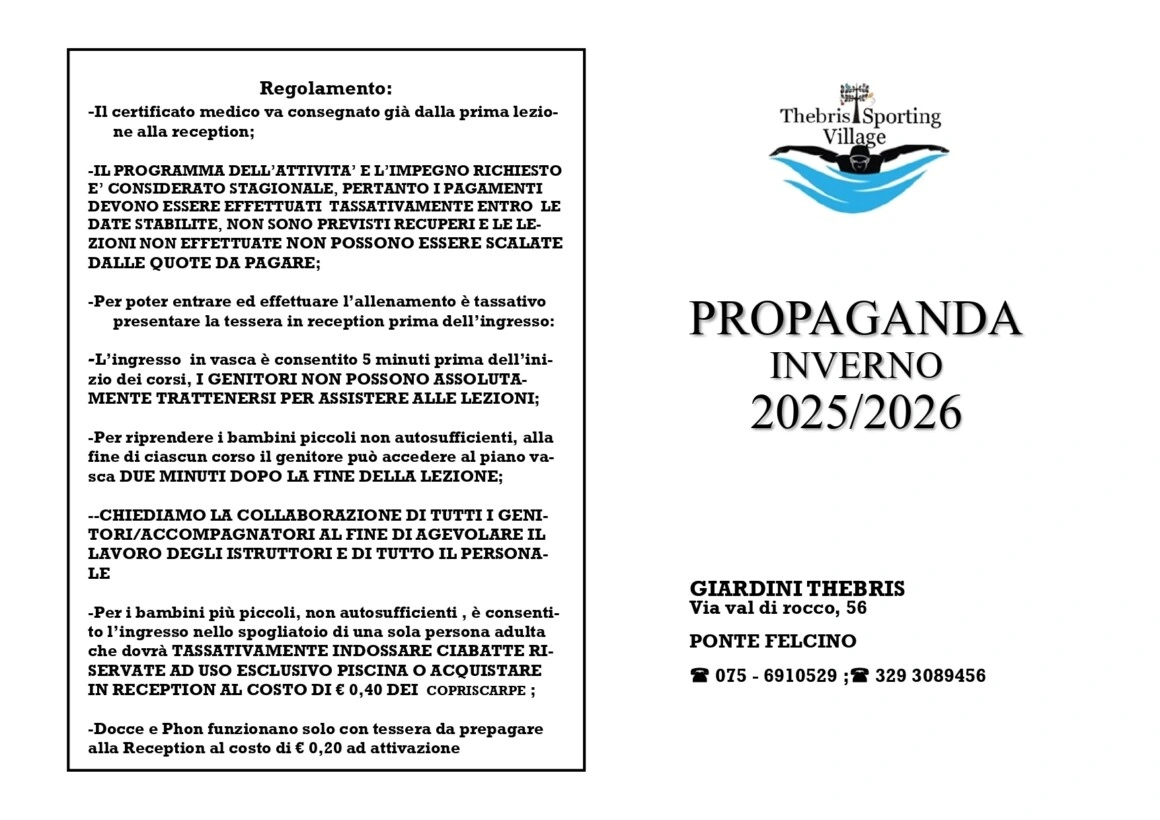 Scarica brochure completa del Nuoto preagonistico - Propaganda