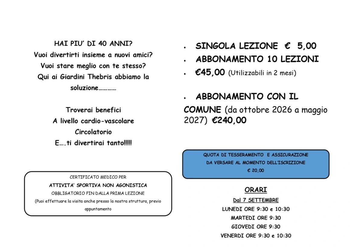 Nuoto 3a età