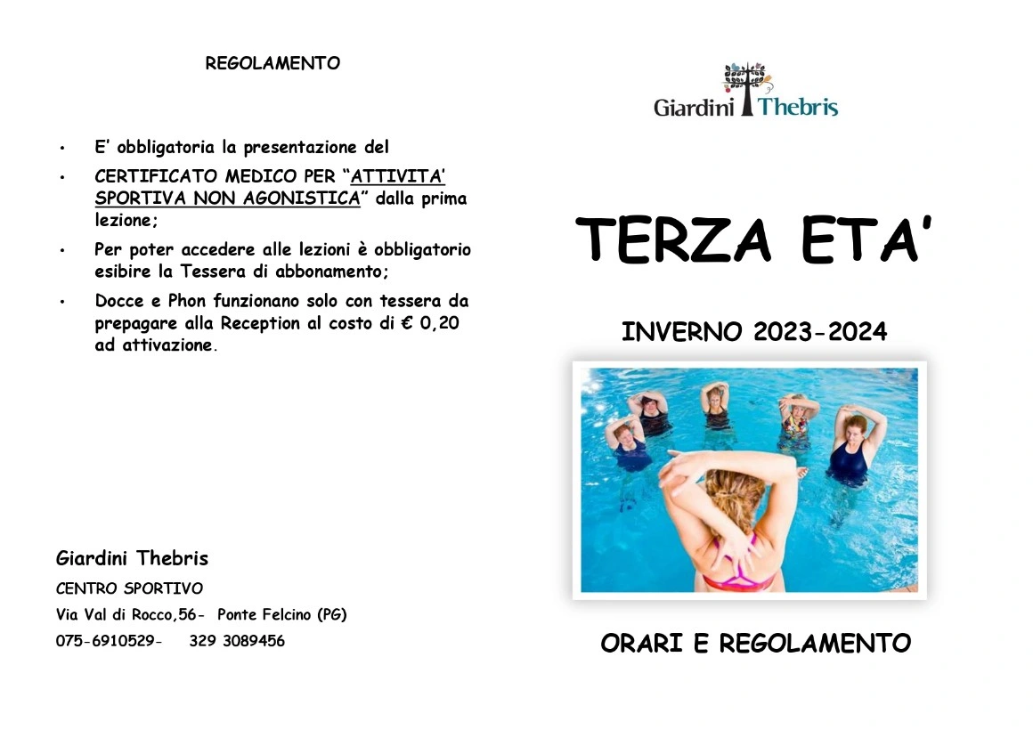 Nuoto 3a età